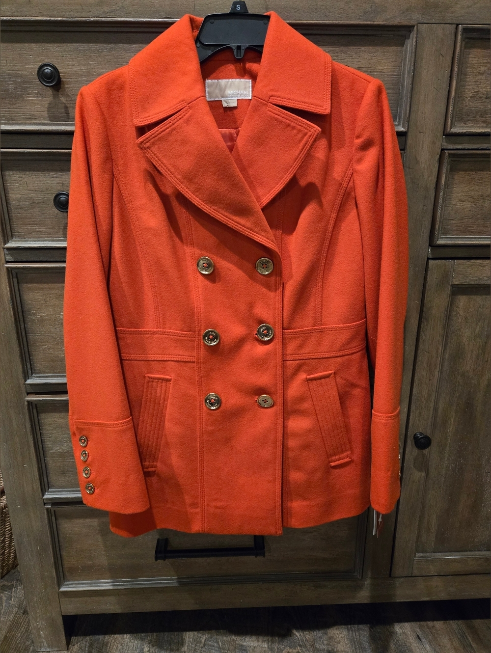 Michael Kors Double Breasted Pea Coat, Size 8